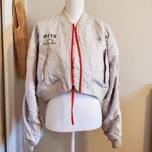 NWT Nike Naomi Osaka's Custom Athlete Cropped Maneki Neko Bomber Jacket Medium